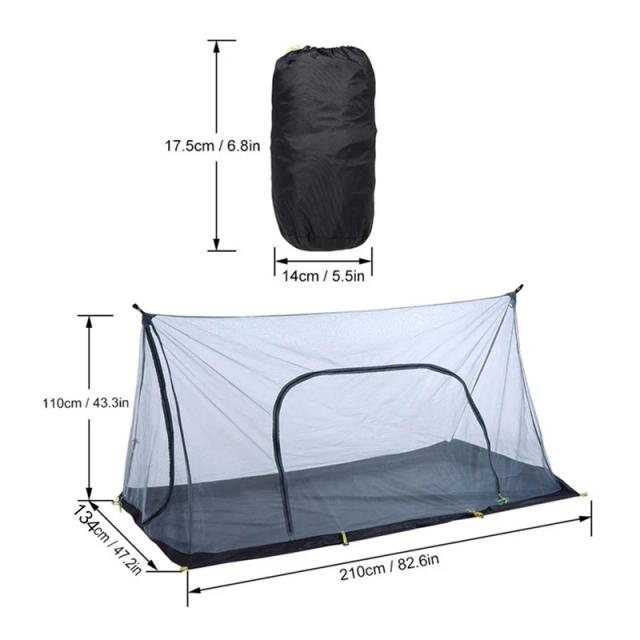 Rede Mosquiteira para Camping com Fundo, Porta Única e Design Confortável para Barracas de Descanso ao Ar Livre