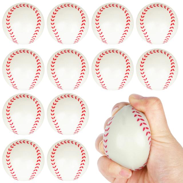 Mini Bolas Esportivas Antiestresse para Crianças e Adultos - Pacote com 12 Bolas de Espuma para Diversão e Relaxamento