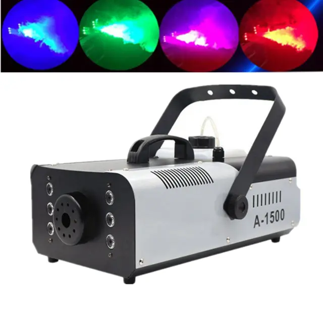 Máquina de Fumaça com Efeito de Bolha 3000W e Luzes 3 em 1 com Controle DMX512 e Controle Remoto Sem Fio