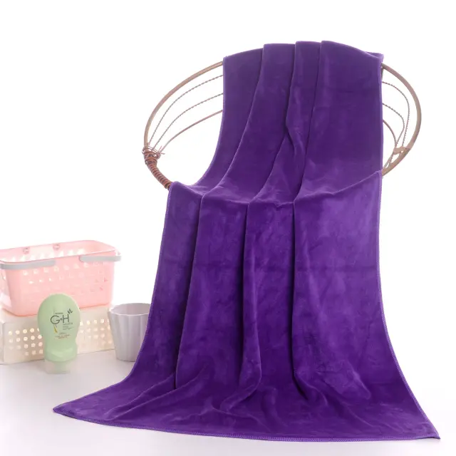 Toalha de Banho de Microfibra Espessada Grande Super Absorvente para Esportes e Viagens, Extra Macia