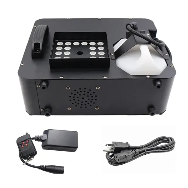 Máquina de Fumaça LED com Controle Remoto 1500W para Festas, Casamentos e Palcos