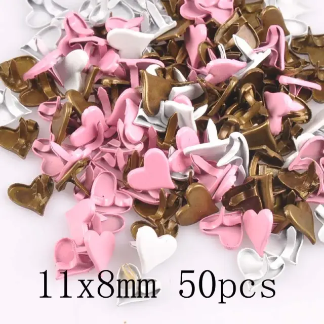 Embelezamentos Retro Mistos em Metal para Scrapbooking e Artesanato - Conjunto de Prendedores Brad C2583