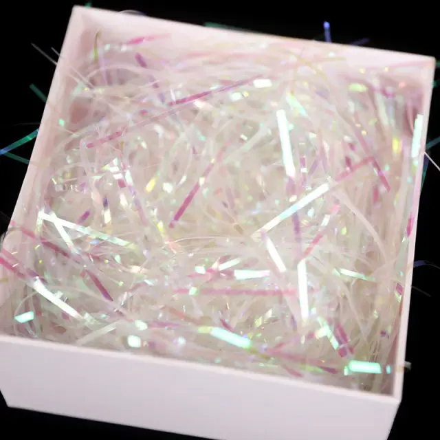 Confetes de Papel Coloridos Transparente para Embalagens de Presentes em Aniversários e Casamentos