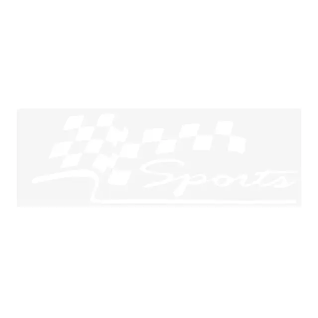 Adesivo de Bandeira de Esportes de Corrida de Carros em Vinil Reflexivo - Criativo e Engraçado para Carros e Motocicletas