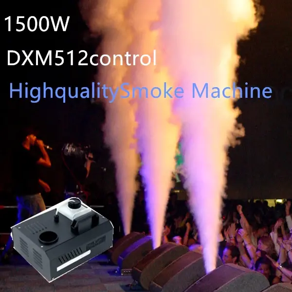 Máquina de Fumaça DMX512 1500W com Controle Remoto e Efeitos de Iluminação de Alta Qualidade para Palco