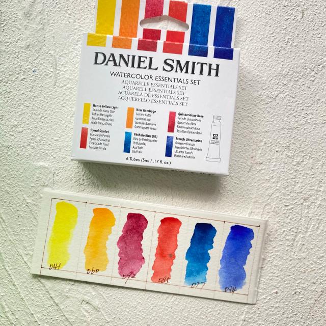 Conjunto de Aquarela Profissional Daniel Smith - 6 Cores Mineral de 5ml e 10 Cores Alvaro Hains 2024