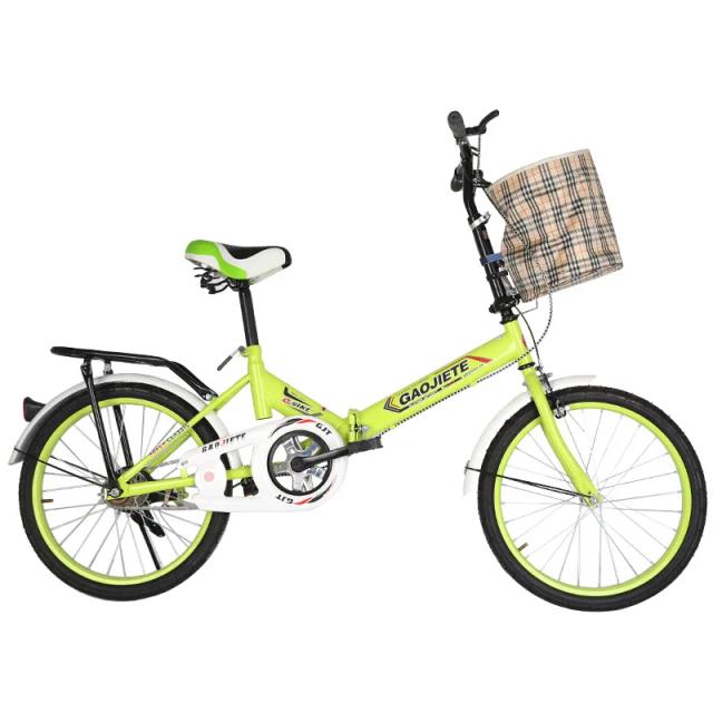 Bicicleta Dobrável WOLFACE para Adultos com Cesto – Ideal para Estrada e Lazer 20"