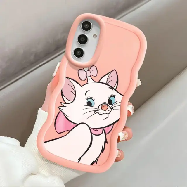 Disney Marie Gato Case para Samsung Galaxy A Series TPU Silicone Macio 1 Peça