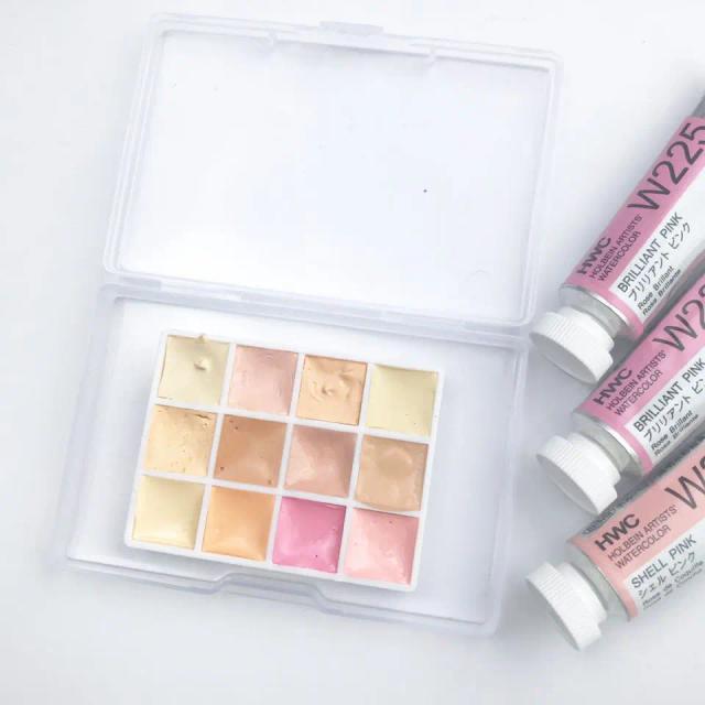 Tinta Aquarela Profissional em Cores Sólidas - Conjuntos de 36 e 48 Cores para Iniciantes