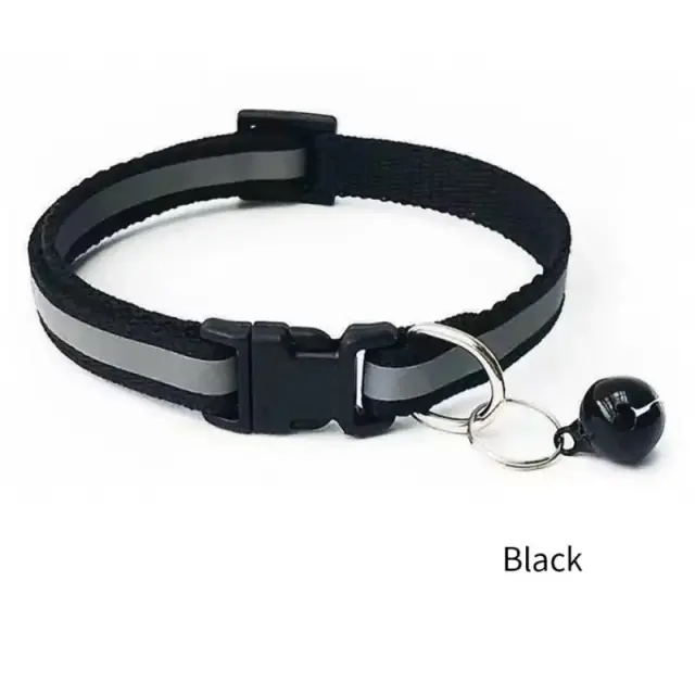 Coleira Reflexiva Patch com Campainha para Pets: Colar Luminoso Ideal para Gatos e Cães Pequenos da Teddy Bomei