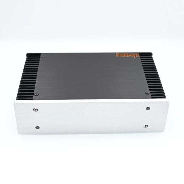Caixa Anodizada de Alumínio para Amplificadores de Headphone DIY - Habitat HiFi, Preamp, DAC e Dissipador de Calor 260x70x166mm