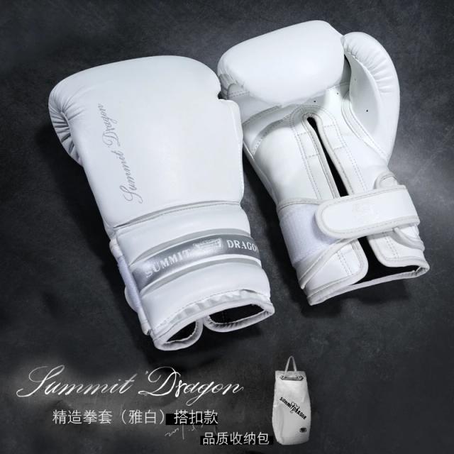 Luvas de Boxe Profissionais com Fivela para Treinamento e Competição