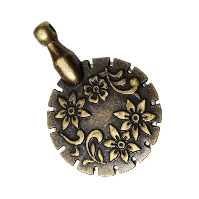 Cortador de Linha Vintage em Metal - Ferramenta de Costura e Removedor de Fio