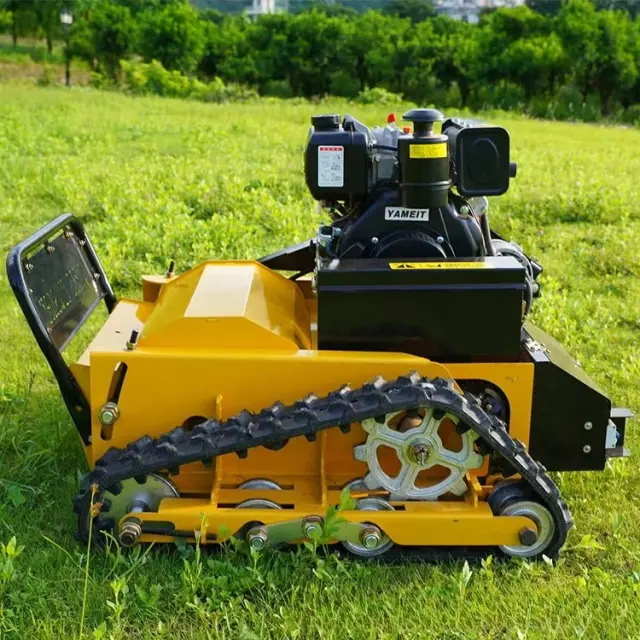 Triturador de Grama Agrícola de Controle Remoto Diesel Crawler para Pastagem e Controle de Embankment de Rio - 1 Unidade