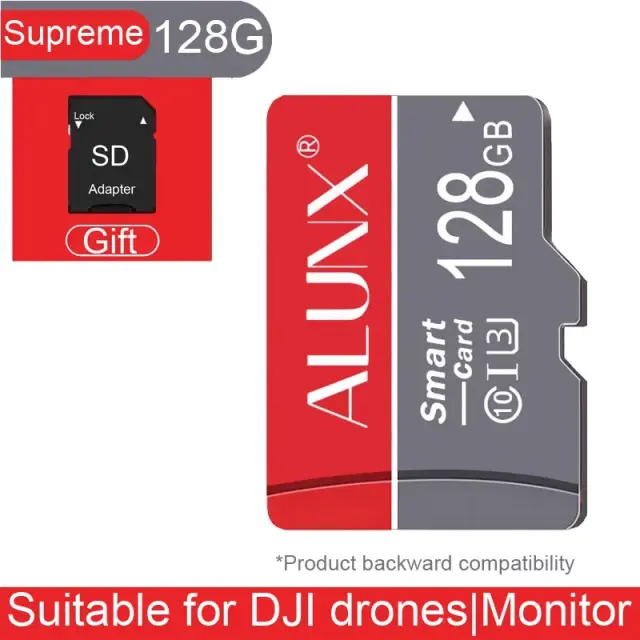 Alunx Cartão de Memória Micro SDXC 128GB Classe 10 U3 Velocidade 140MB/s