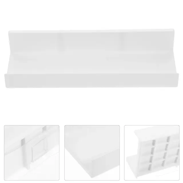 Prateleira de Parede com Moldura e Borda para Sala de Estar Infantil em Branco com Efeito Flutuante