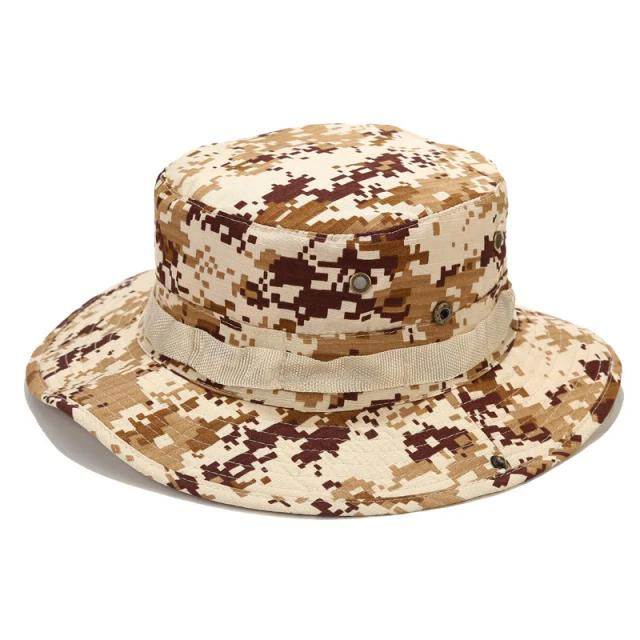 Chapéu de Balde Camuflado Masculino Multicam - Ideal para Caça, Caminhadas e Atividades ao Ar Livre