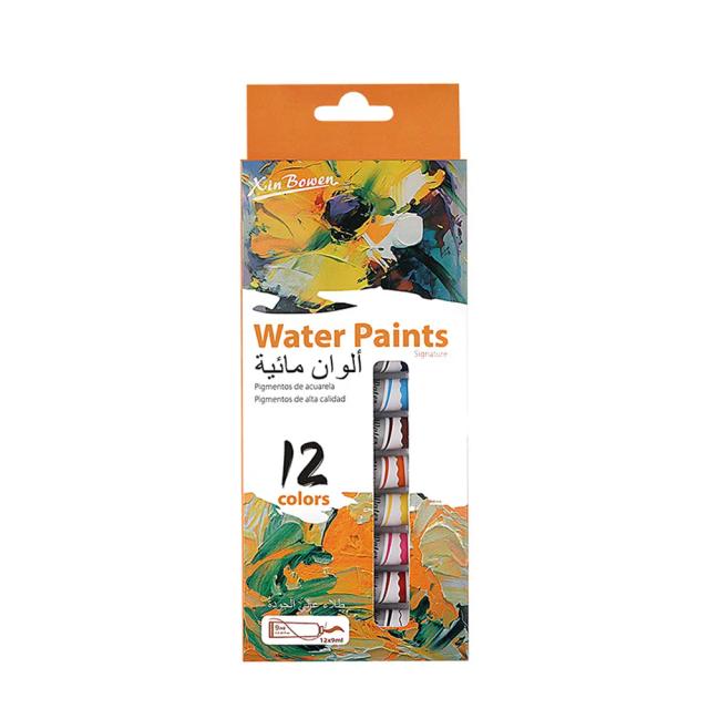 Tinta Aquarela Profissional com 12 Cores Vibrantes em Tubos de 9ml para Artistas e Desenhistas