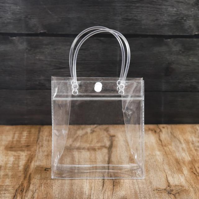 Conjunto de 10 Caixas de Embalagem Transparente com Alça em PVC para Presentes de Casamento e Chuveiro de Bebê
