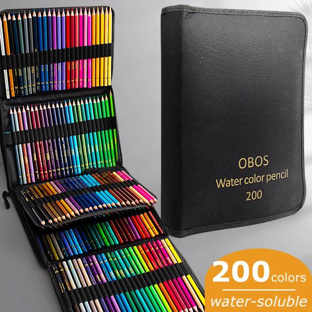 Conjunto de Lápis Coloridos Aquarela para Desenho Profissional - Opções em 48, 72, 120 e 200 Peças