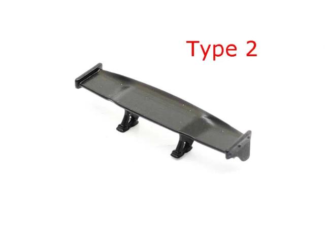 Kit de 2 Caudas e Spoilers em Escala 1:64 e 1:43 para Decoração de Carros de Corrida DIY na Garagem