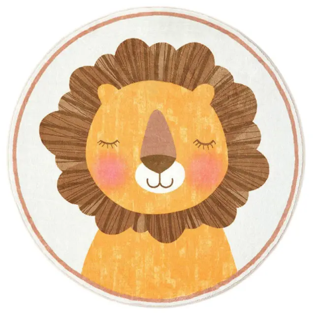 Tapetes de pelúcia coloridos de desenhos animados para bebês e crianças, macios e confortáveis para sala de estar e quarto infantil