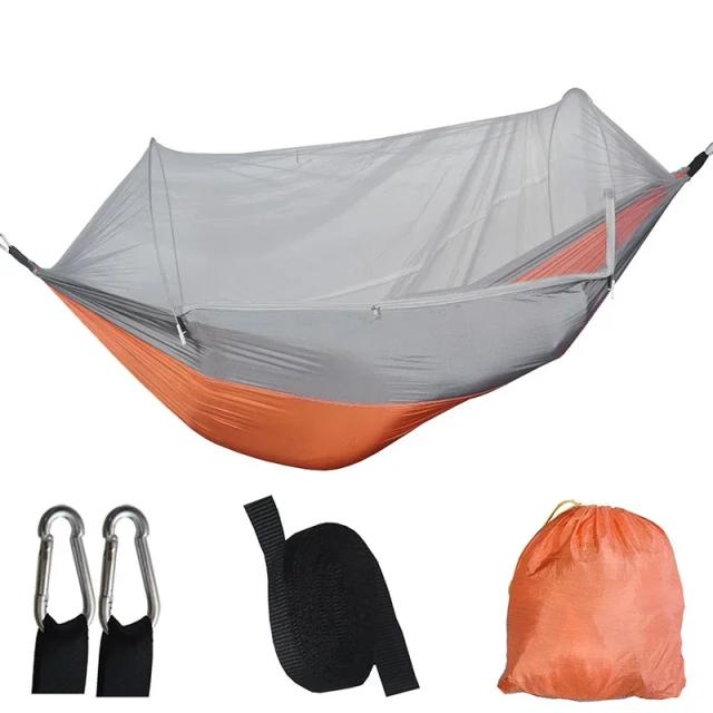 Camping em Rede ao Ar Livre com Mosquiteiro Inseto-Proof: Cama Portátil para Dormir em Tenda