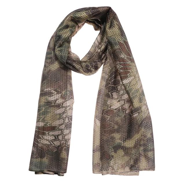 Cachecol Grande de Camuflagem para Homens - Ideal para Snipers, Caçadores, Ciclismo, Camping, Caça e Pesca
