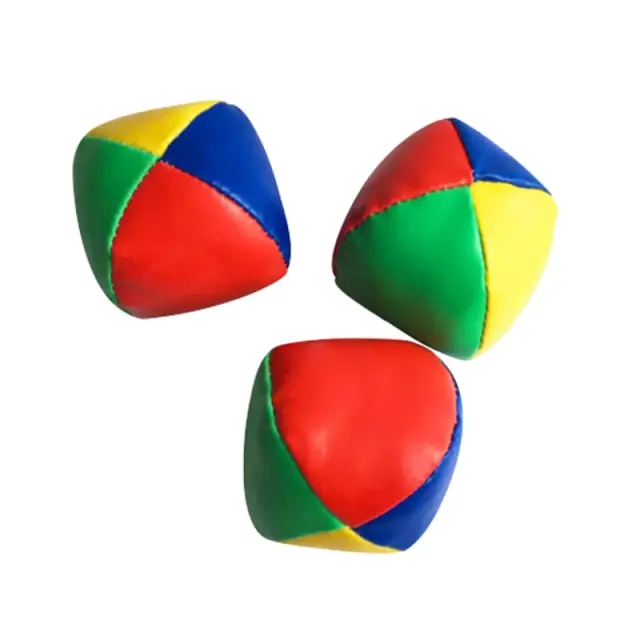 Bolas de Malabarismo para Crianças e Adultos - Conjunto de 6 Peças - Design de 4 Painéis