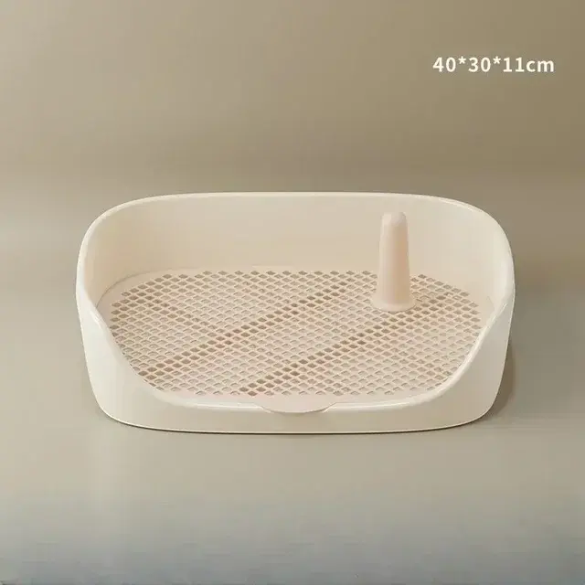 Toalete portátil para cães pequenos e gatos com suporte para almofada e bandeja interna