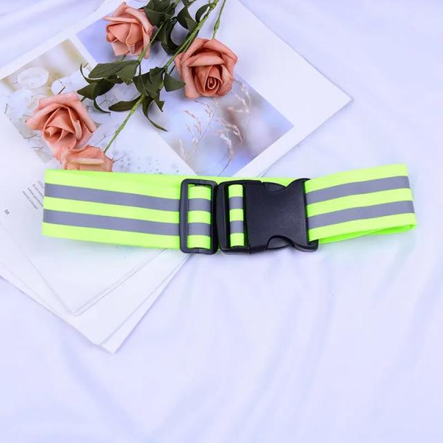 Cinta de Segurança Reflectiva para Corrida Noturna e Ciclismo - Suporte de Cintura de Alta Visibilidade, Produto Novo, 1 Unidade