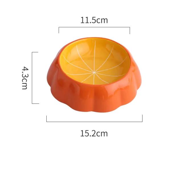 Tigela de cerâmica decorativa para cachorro pequeno em forma de morango com quatro designs coloridos