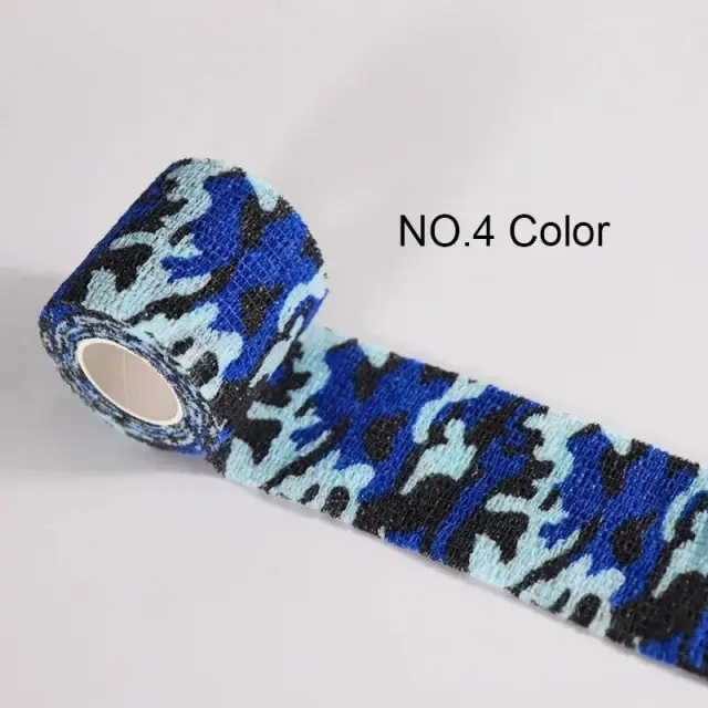 Fita Camuflada Militar Auto-Adesiva 5cm x 4.5m Ideal para Caça e Acampamento ao Ar Livre