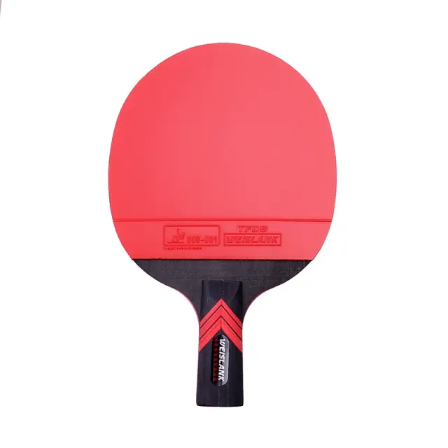 Raquete Profissional de Tênis de Mesa com Lâmina de Carbono e Espinhas Duplas para Ping Pong