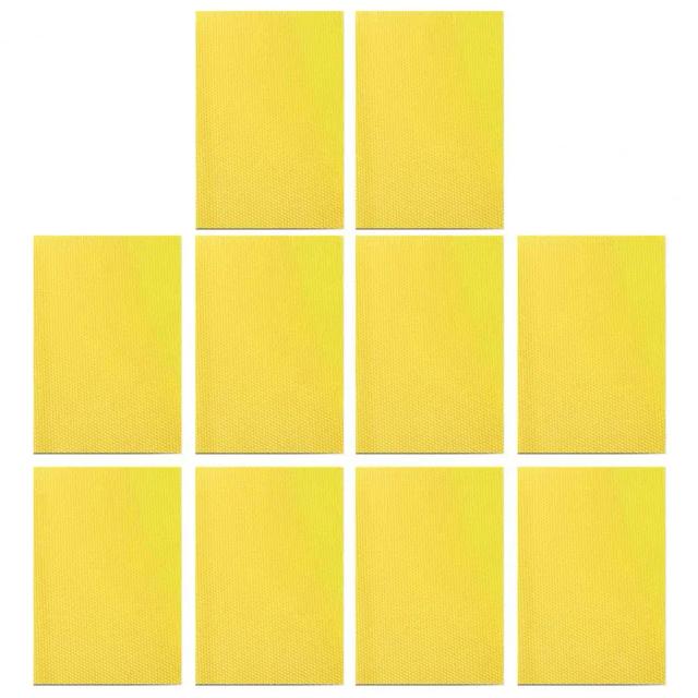 Kit de Cera de Abelha para Velas Artesanais - Material Natural e Seguro para DIY, 10 Peças