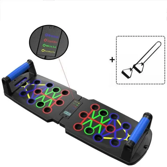 Tabuleiro de Flexão Reforçado: Suporte Multifuncional para Exercícios e Equipamento Portátil de Fitness para Fortalecimento Abdominal