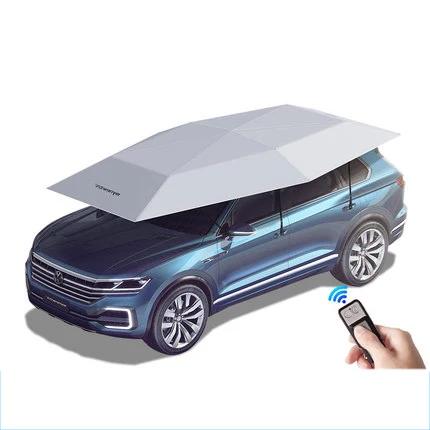 Para-Sol Automático Super Grande com Controle Remoto, Dobrável e Portátil, Ideal para Verão - 5,2 m de Proteção Solar