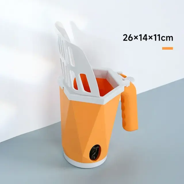 Scoop de Areia para Gatos com Filtro: Mantém o Banheiro Limpo e Organizado com Acessórios Práticos para Pets