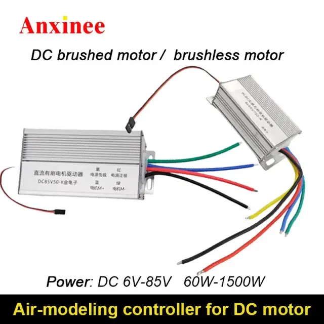 Controlador de Motor DC/BLDC 6-85V 15-35A com Frenagem e Suporte a Controle Remoto