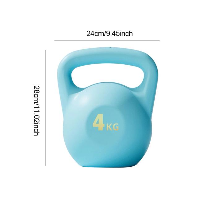 Kettlebell Cheio de Água 4/6kg para Treinamento de Força
