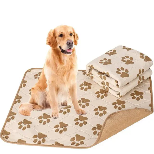 Tapete Lavável para Cães com 4 Camadas Anti-deslizante e Alta Absorção para Treinamento e Conforto do Seu Pet