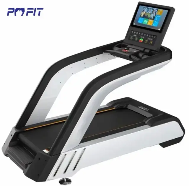 Esteira Comercial Gym Fitness com Tela de TV e Motor AC de 3HP para Treinos de Musculação e Caminhada