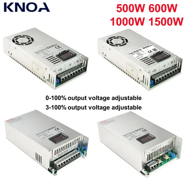 Fonte de Alimentação Ajustável 500W-1500W AC/DC 0-200V - Controle Preciso de Energia