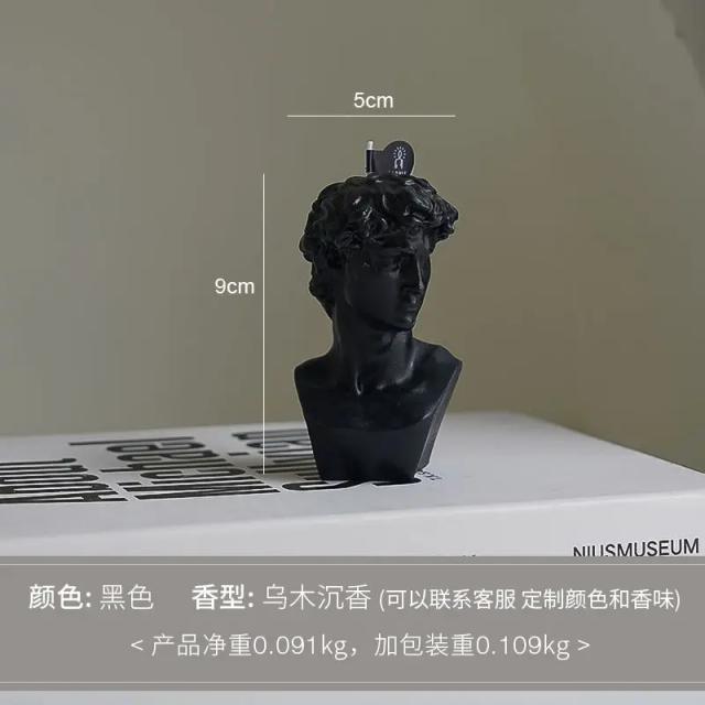 Estátua de David: Vela Perfumada Criativa para Presentes Decorativos em Cera Venus Styling no Atacado