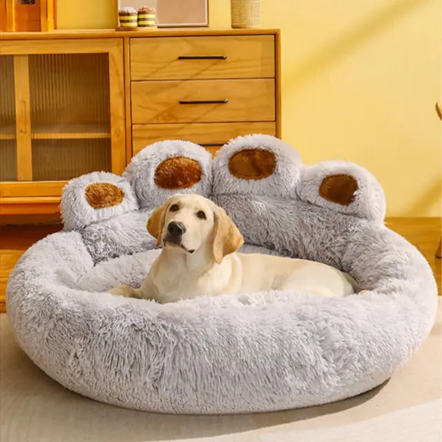 Sofá-cama lavável e aquecido para cães pequenos e gatos, ideal para filhotes e canis médios