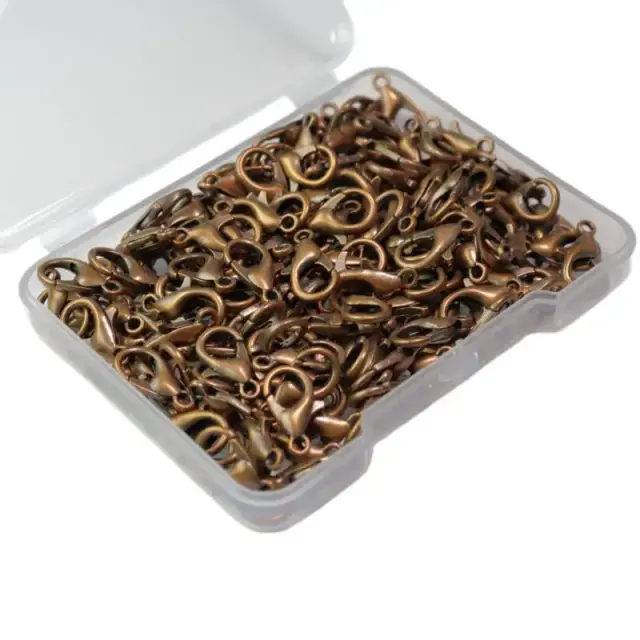 Fechos de Metal para Jóias DIY - 100 Peças para Pulseiras, Colares e Acessórios de Corrente