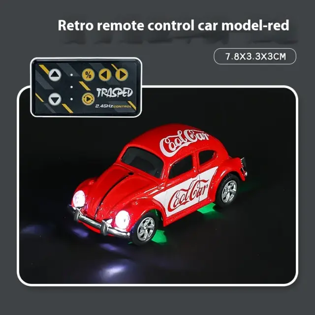 Mini Carro de Controle Remoto Besouro Liga Brinquedo com Controle de Celular 1 Unidade